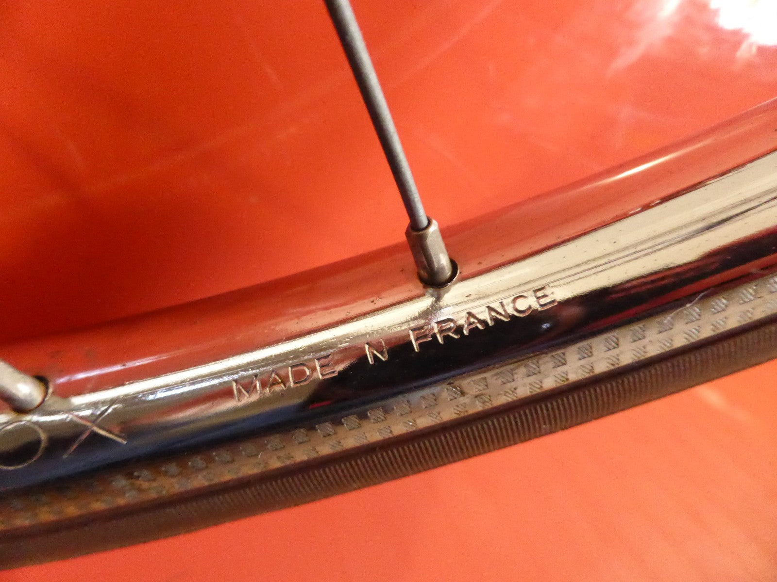 ✨NOS Roue avant velo vintage 650A (590) – 1975 – jante chromée - pneu Michelin✨