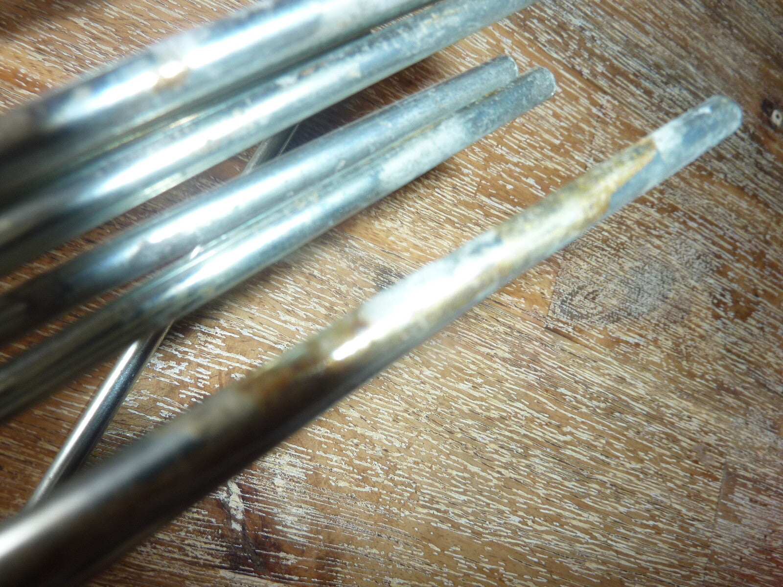 ✨ NOS 2 tringle de garde boue 380 mm Ø 4,6 mm acier vélo vintage✨