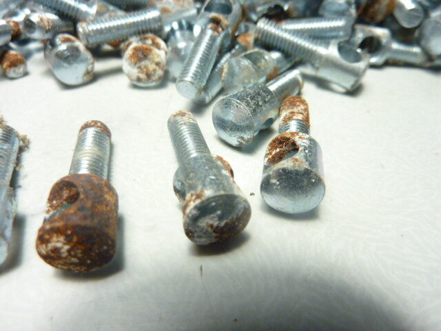 NOS 10 anciennes SERRE TRINGLE  L 24.5 X 8 X D 5mm POUR TRINGLE DE 5 mm VINTAGE