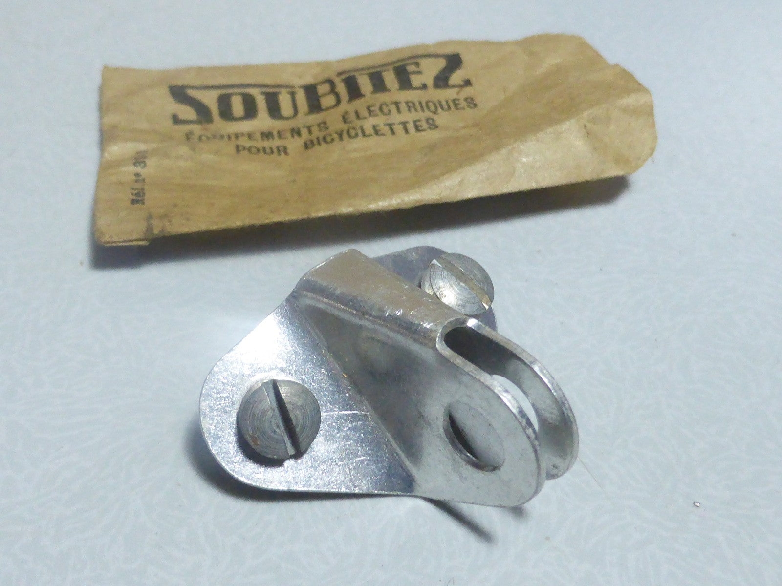 ✨ NOS neu Support attache Phare CIBIÉ SOUBITEZ Vélo Vintage Made in France✨