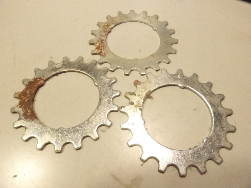 NOS 3 Sachs Maillard Sprocket.cogs pignon vintage 19 T Argent  silver 19 dents
