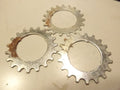 NOS 3 Sachs Maillard Sprocket.cogs pignon vintage 19 T Argent  silver 19 dents