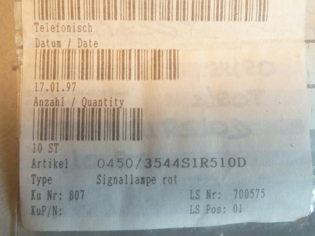 sibalco 4 lampe signal Témoin Lampe Voyant Signal Pilote Indicateur Rouge Suisse