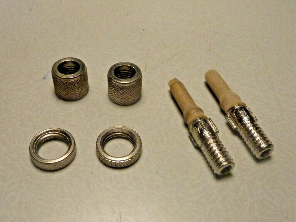 ✨ Ancien stock / NOS – Écrou et embout de valve vélo vintage Dunlop avec gaine ✨