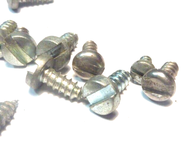 lot vintage  vis téte ronde fendue attache  cabochon support de phare  de vélo