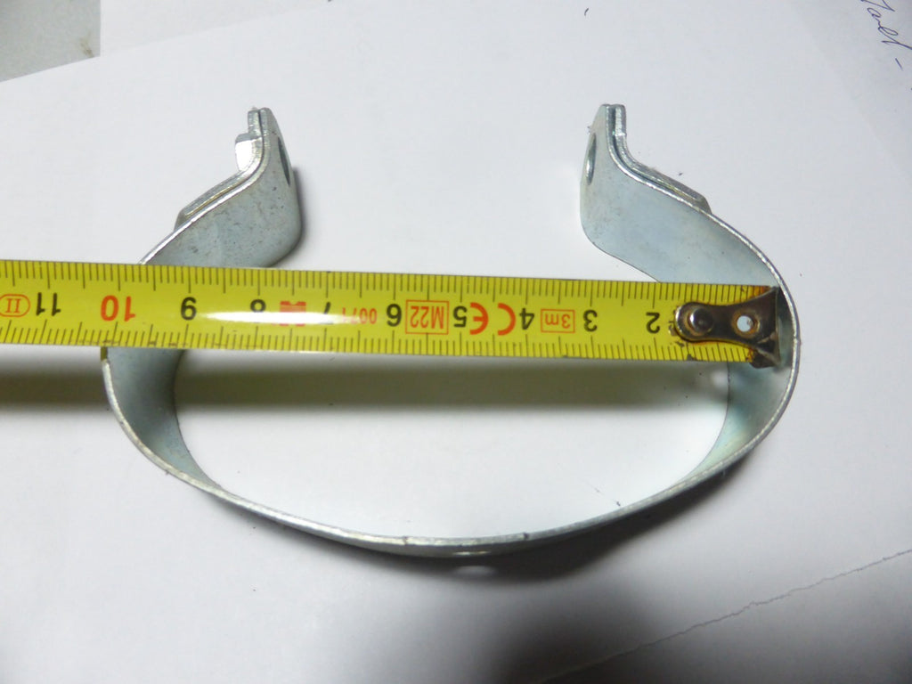 Collier échappement ovale avec écrou M7 soudé Motobécane neuf ancien stock 10 cm