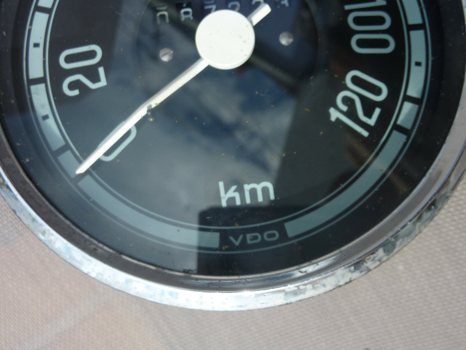 compteur camion truck tachograph VDO 120 km h Ø 145 mm 1971