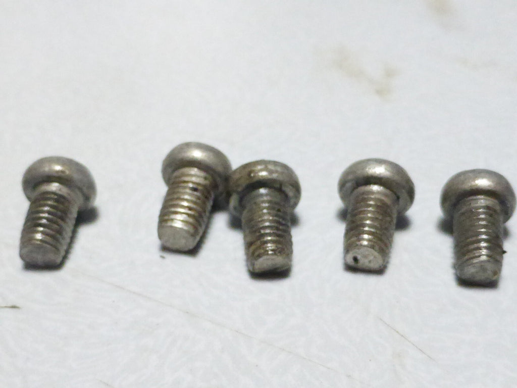 7 mini vis tète ronde bombé  bolt screw acier  boulon vintage