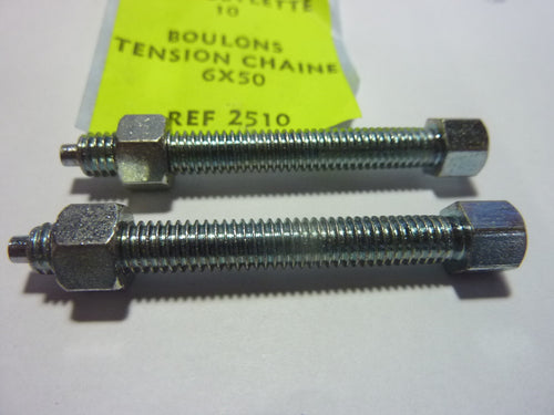 1 PAIRE DE TENDEUR CHAINE M6 MBK MOTOBECANE MOTO SCOOTER MOBYLETTE TENSION 6MM
