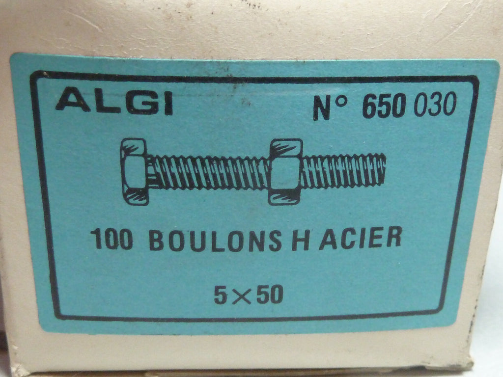 Algi 7 boulon acier 5x50 vintage