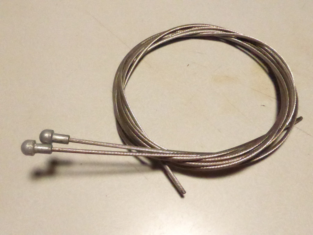 NOS lot  2 Câble Acier de Frein Vintage pour Vélo 1.3M et 0.8 M embout poire