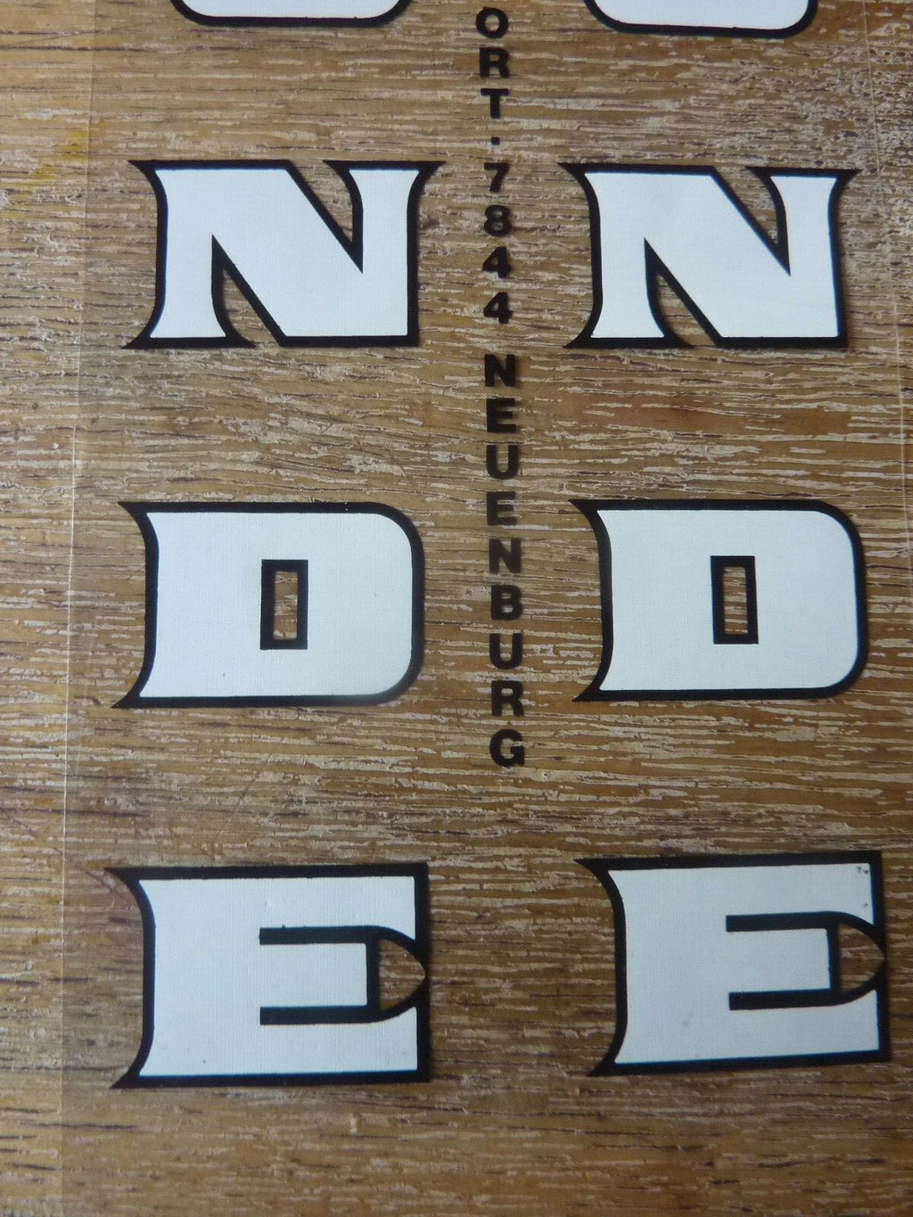 2 ancien PFUNDER  Neuenburg Vintage Stickers bike decal autocollant velo Eroica
