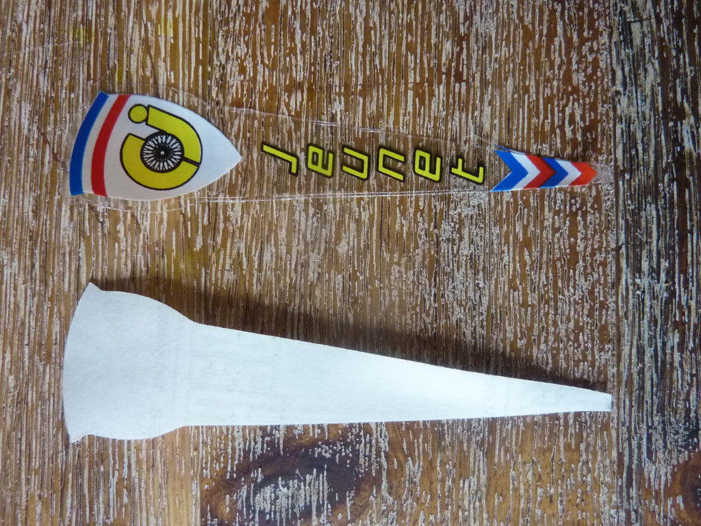 anciens Vintage JEUNET  10 Vintage Stickers bike decal / autocollant velo eroica