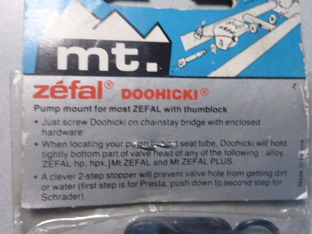 NOS neu  2 ZEFAL support de pompe velo vintage