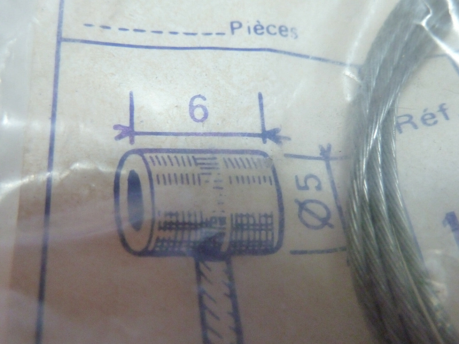 NOS neu cable gaz et décompresseur Peugeot 1m20 vintage