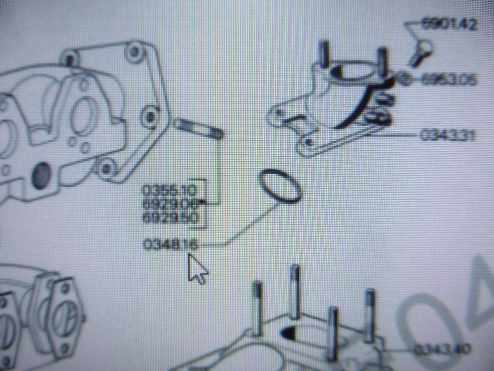 NOS NEU 5  joint original 0348.16 Peugeot 504 SALON et tous XM7