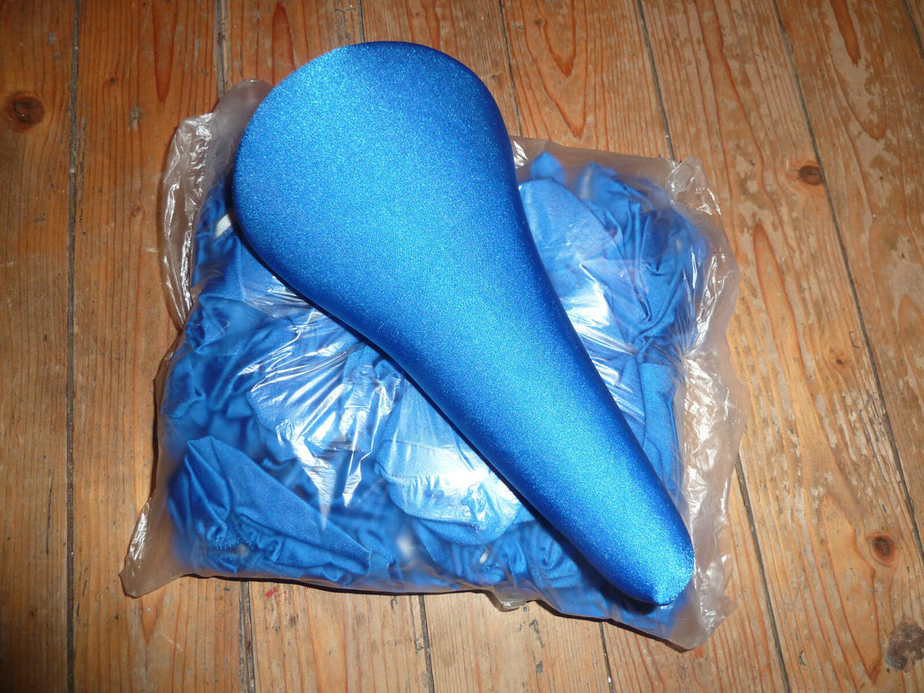 ✨ NOS Neuf – Couvre-selle / Housse de selle vintage – Polyester Bleu ✨