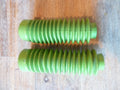 Ancien vintage 2 soufflet fourche vert moto racer ancienne