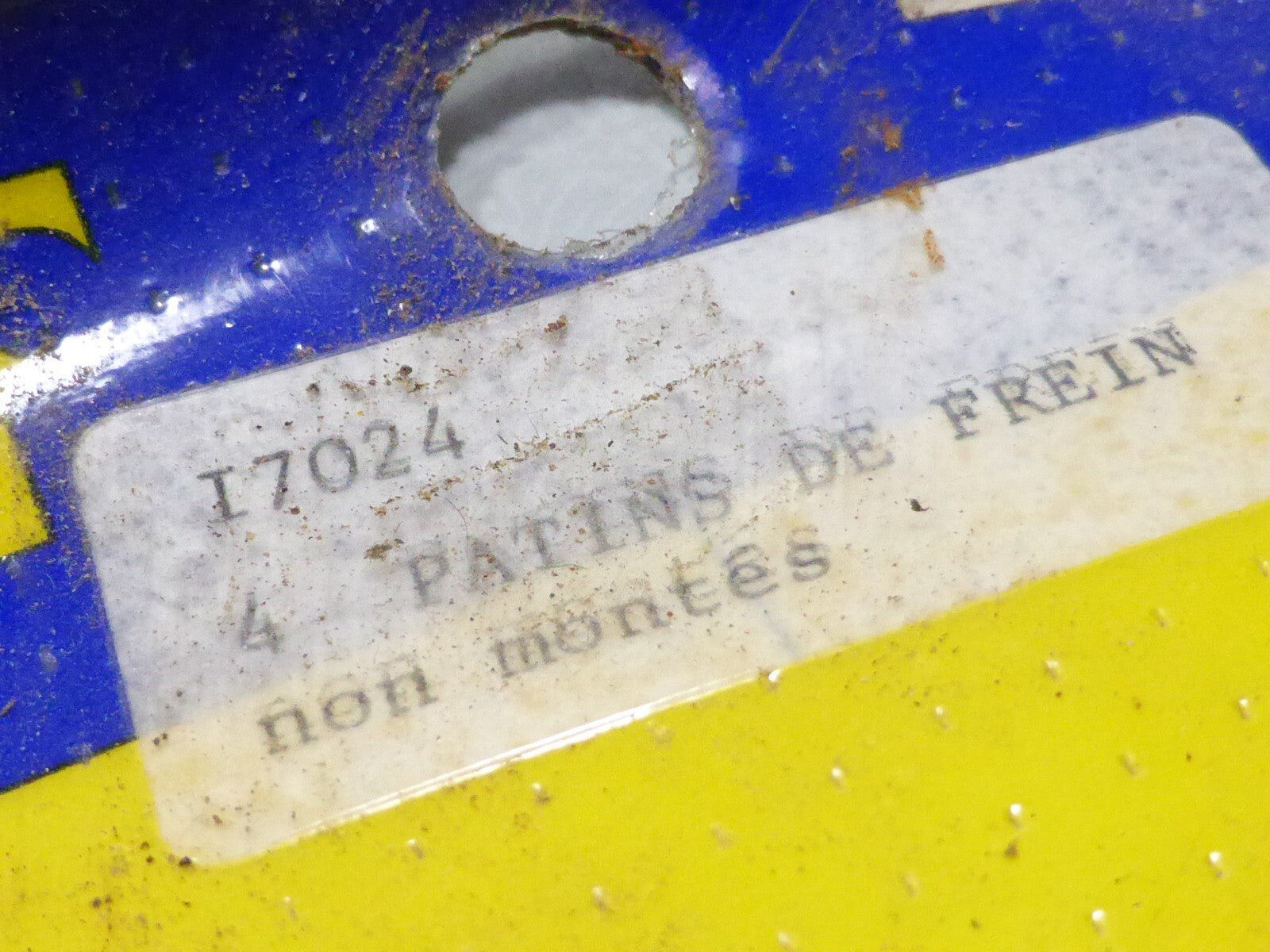 NOS OLD BIKE NOS 4 PATINS DE FREINS GOMME  VELO vintage