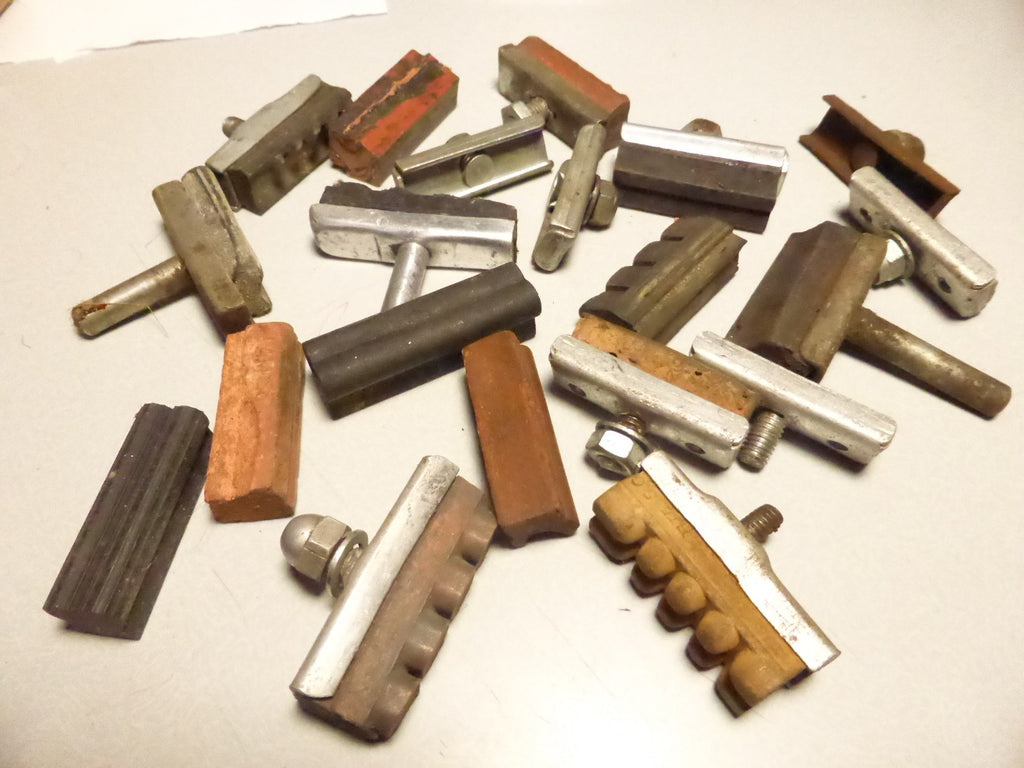 ✨ Lot porte-patins de frein vélo vintage – anciens supports brake pads bicycle ✨