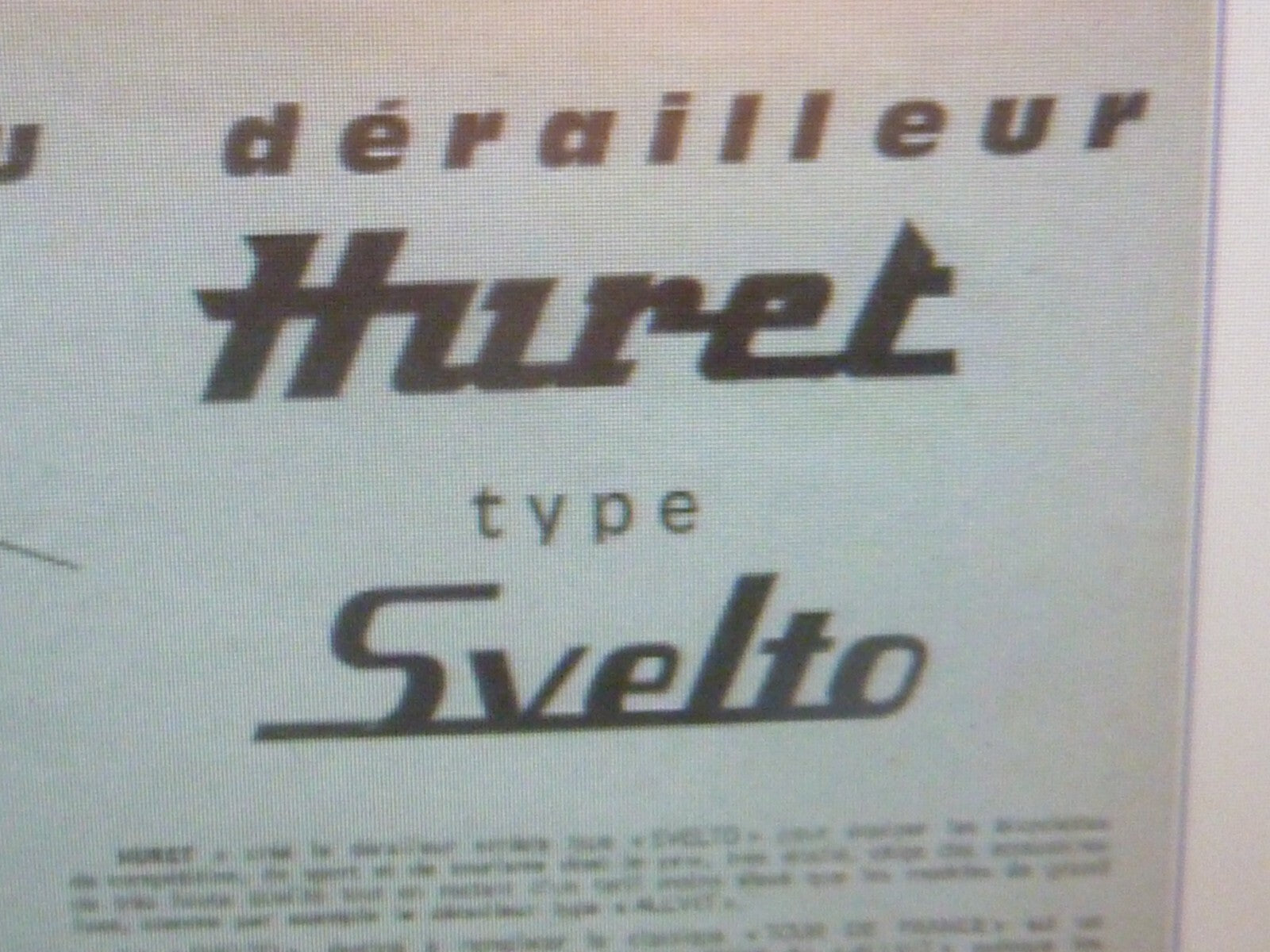 huret 2017 ressort spring  ancien vintage NOS  derailleur Svelto