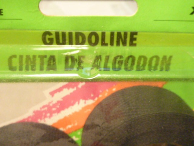 NOS Guidolines Cotton Handlebar Tapes 1 paire noir