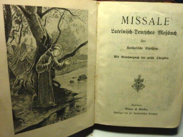 Missel Missale 1909 lateinijch deutjches mekbuch Allemann