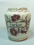 Vase pot a sucre céramique faïence A. H. ANNABURG  zucker GERMANY -  1874 - 1923