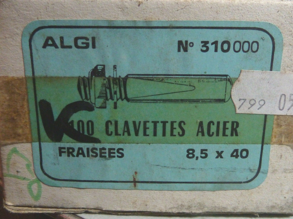 ✨NOS Lot 2 Clavettes Pédalier Ø8,5x40 mm NOS Ancien Stock Made in France✨