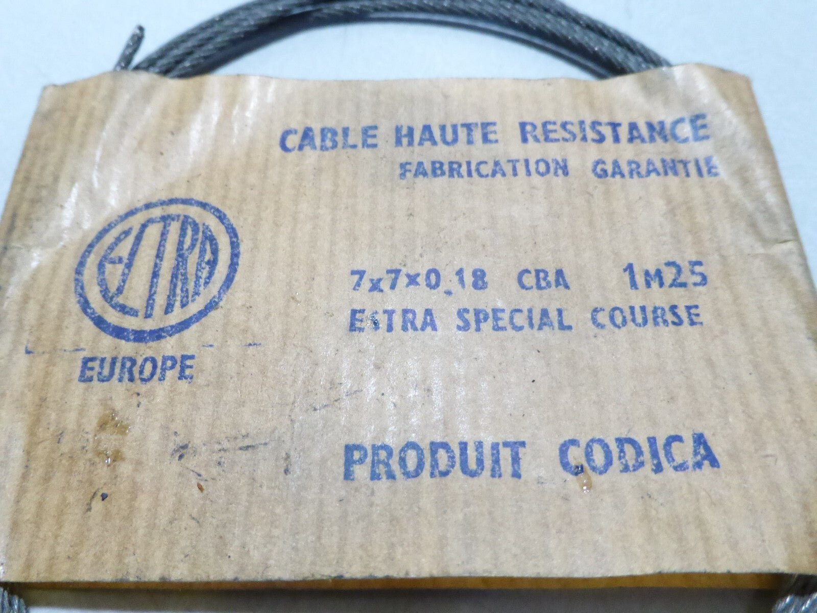 Câble Acier de Frein Vintage pour Vélo 1.25 M ELTRA vintage