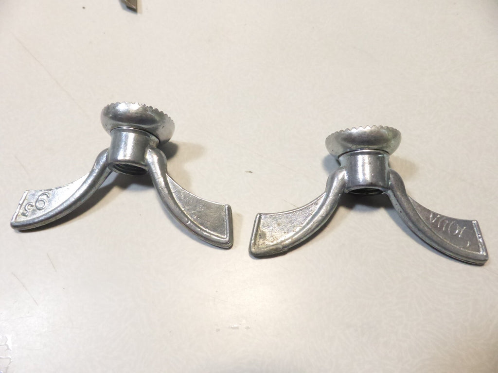 2 vintage papillons d'axe sova 9.5 mm pas de 1