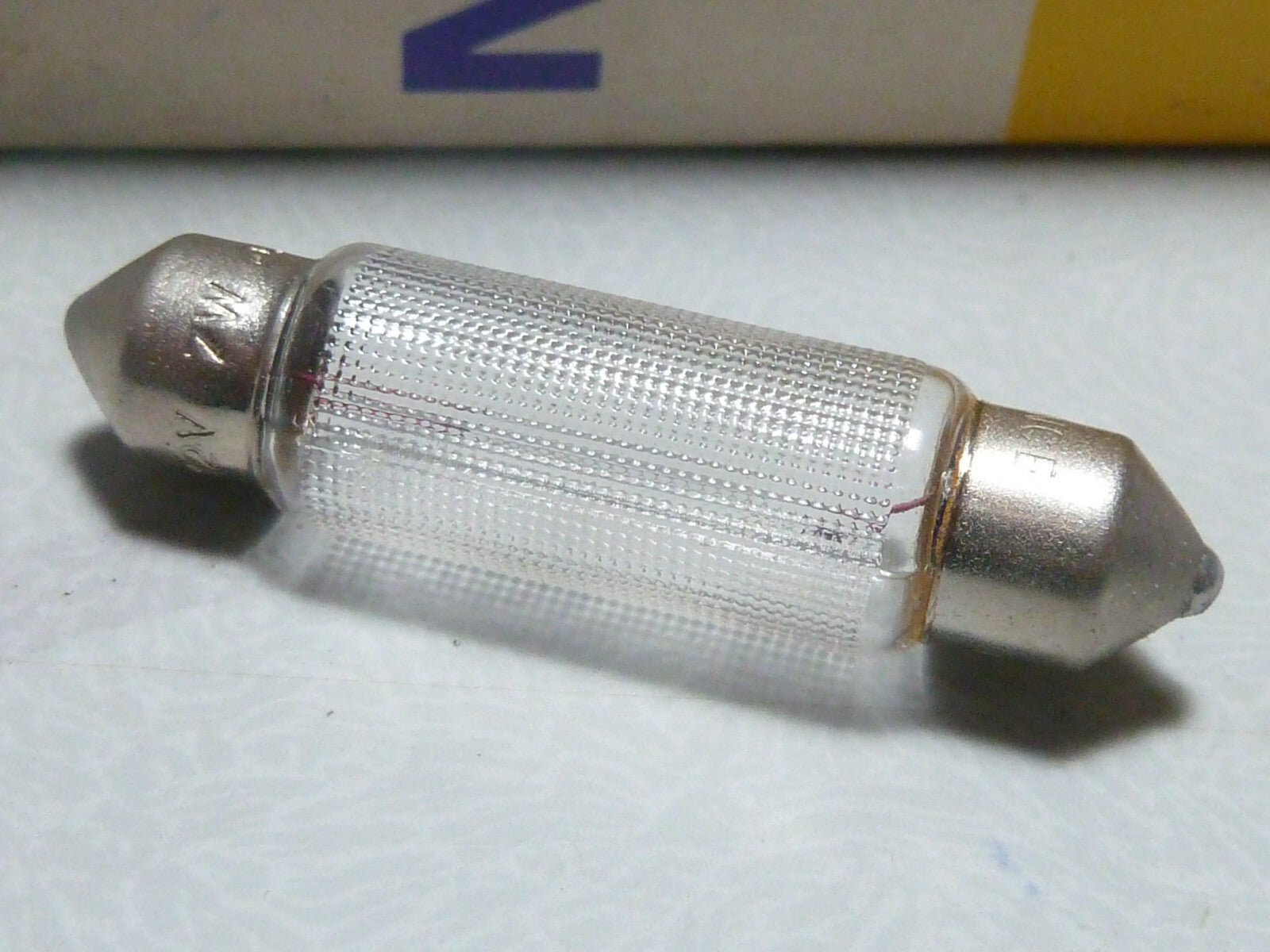 ✨ NOS – Lot 2 Ampoules Navette Norma  Éclairage Vintage 12V 7W SV 8,5 – 10x42 m✨