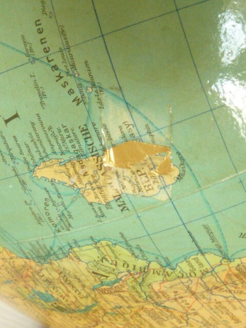 ANCIEN GRAND GLOBE TERRESTRE MAPPEMONDE COLUMBUS ERDGLOBUS BERLIN