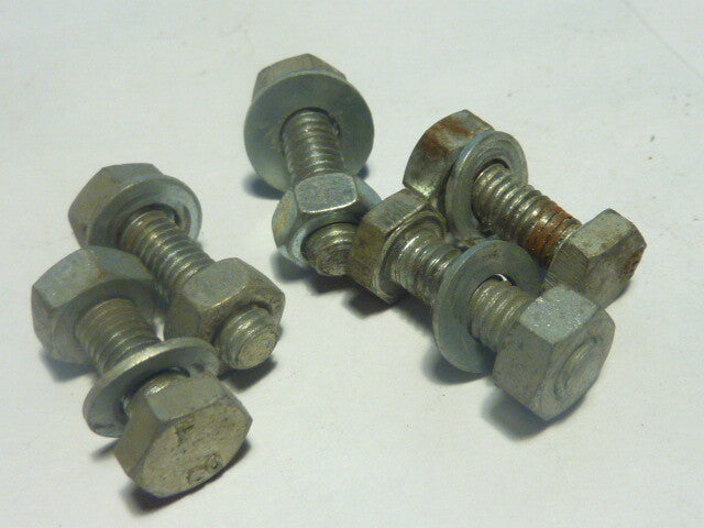 NOS 5 Vis M6  longueur total 24 mm avec écrou  Vis et écrou