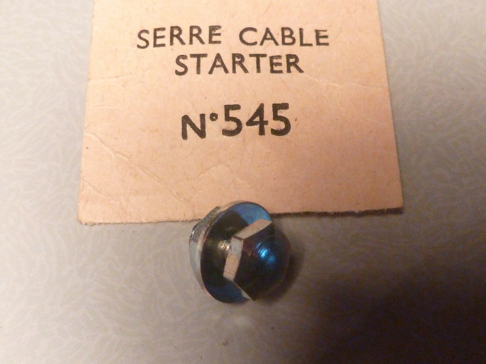✨NEU  Ancien stock / NOS – Serre-câbles starter – Vintage Motobécane ✨