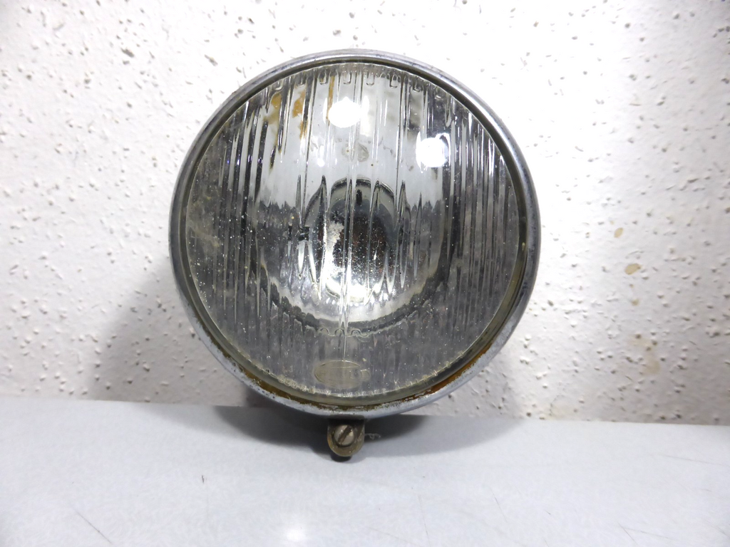 Ancien Phare Feu Arrière chromé HELLA 2-22865 Vintage Moto Mobylette Ø 107mm