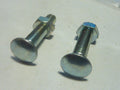 ✨ Ancien stock / NOS – 2 vis Algi – M5 x 25 mm – Tête ronde à méplat avec collet