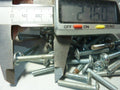 34 VIS DE POIGNEE M4 MEUBLE ACIER ZINGUE LONGUEUR BOUTON Serrure