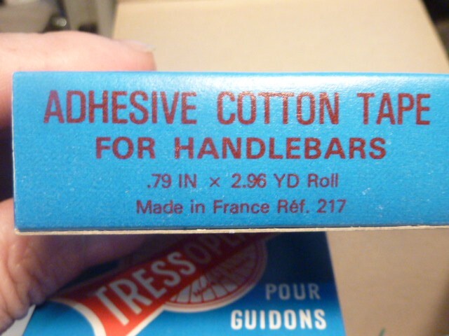 NOS neu Guidoline Coton TRESSOPLAST Verte Vintage Handlebar Tape Boîte Origine