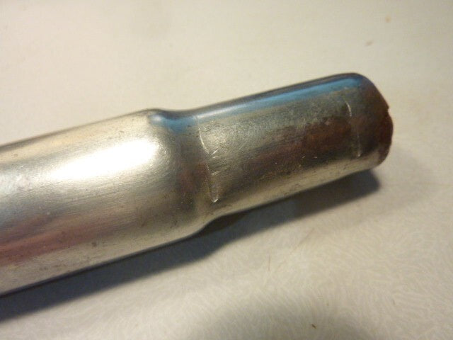 rare  tige tube de selle  25.4 mm vintage acier  84 gr  L 145 mm