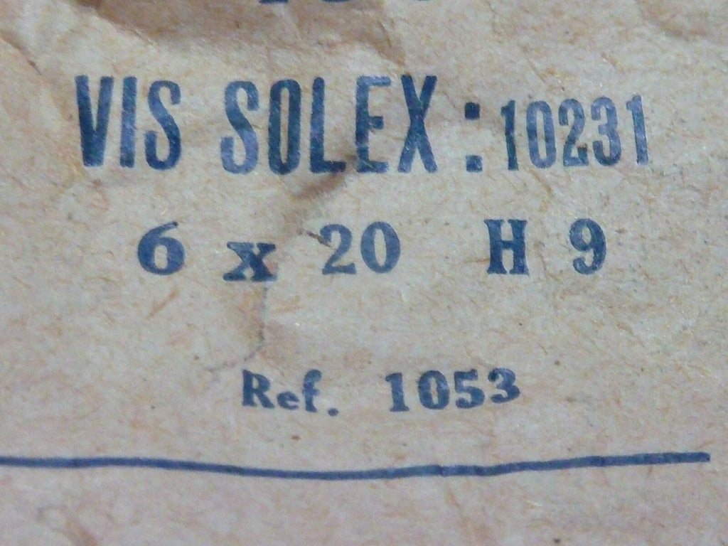 ✨ NOS neu 2 Vis Solex 6x20 – Deco-Savoy – 6 pans 9 mm – NOS – Réf.1053 ✨