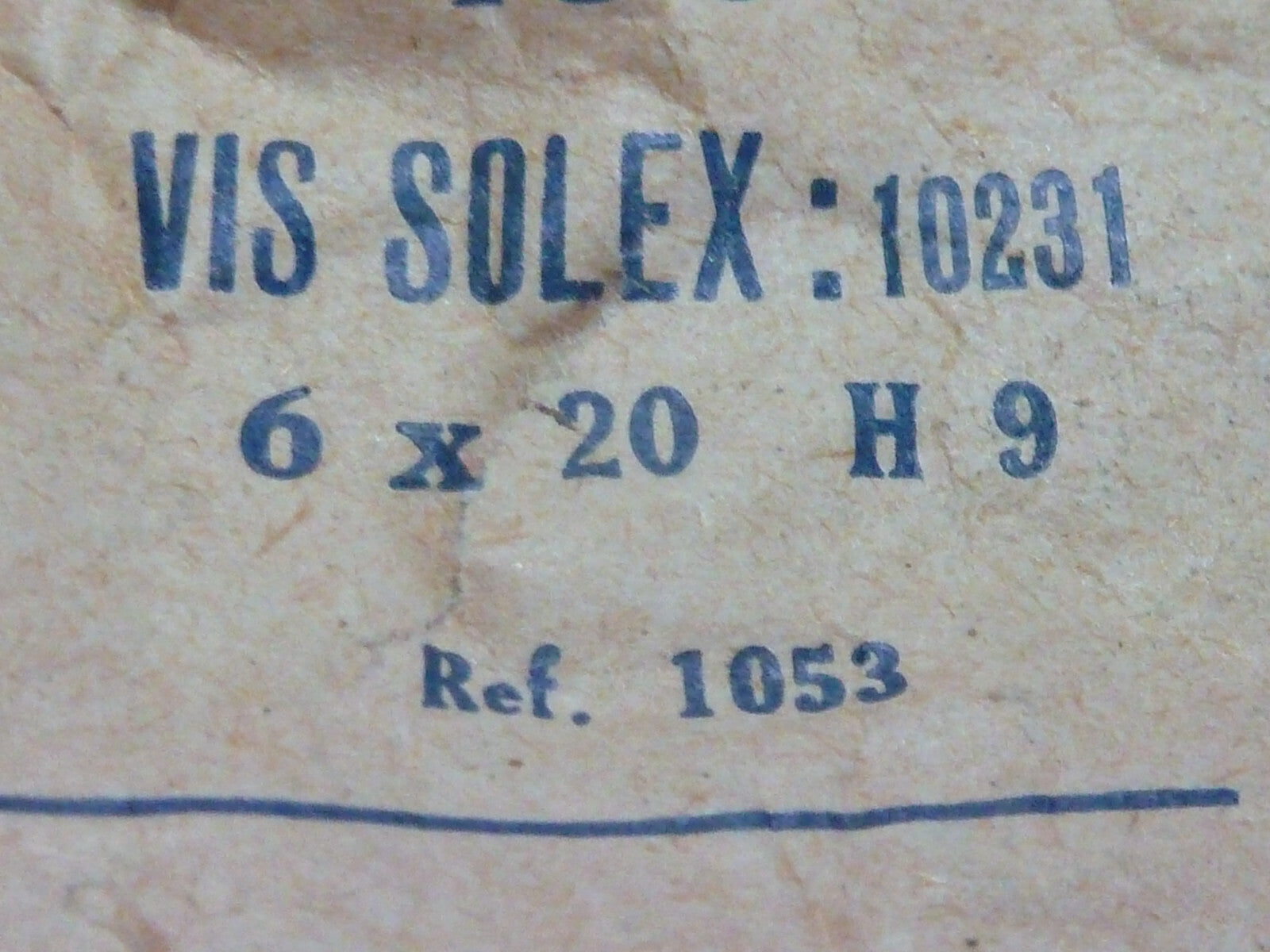 ✨ NOS neu 2 Vis Solex 6x20 – Deco-Savoy – 6 pans 9 mm – NOS – Réf.1053 ✨