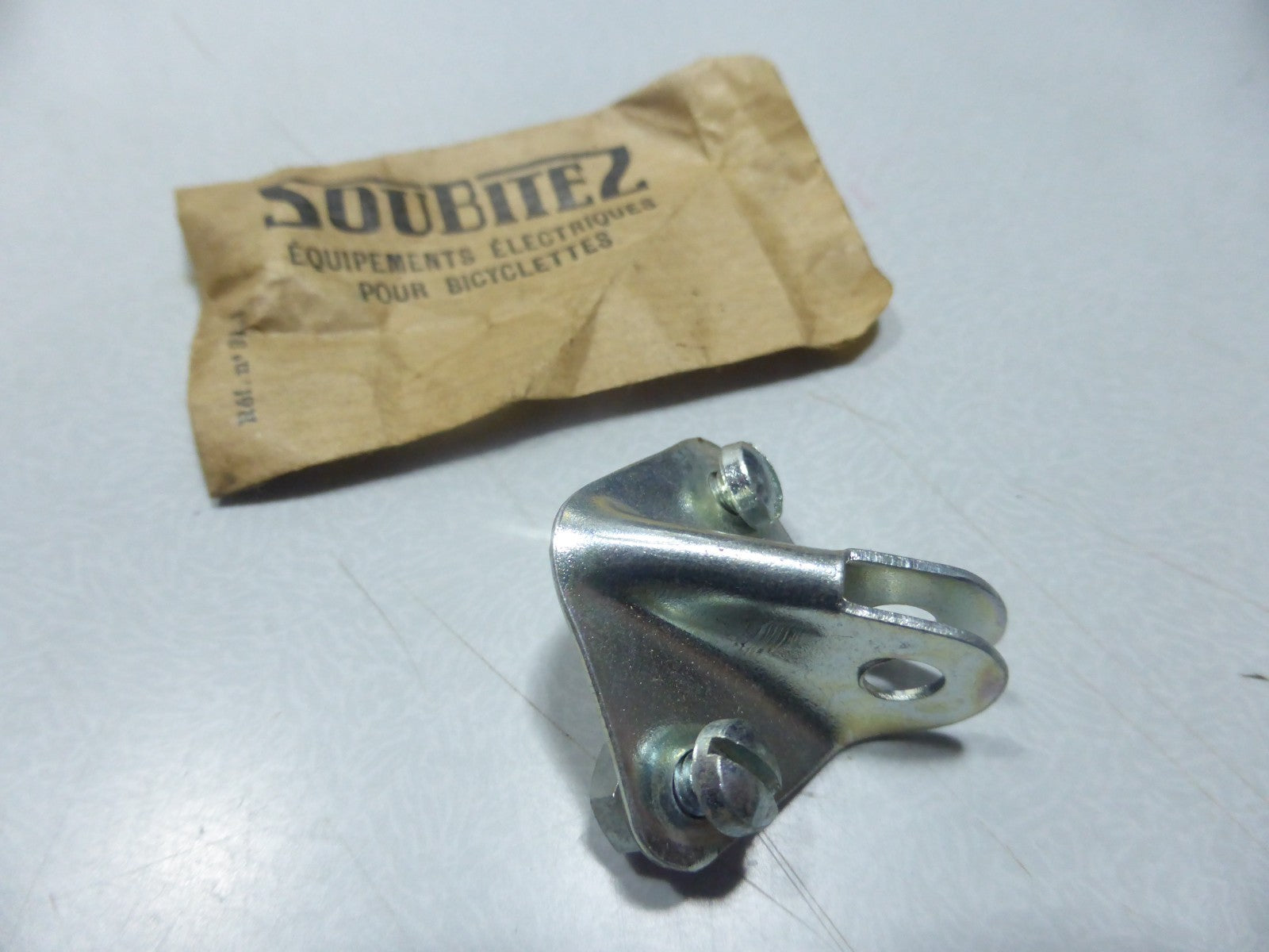 ✨ NOS neu Support attache Phare CIBIÉ SOUBITEZ Vélo Vintage Made in France✨