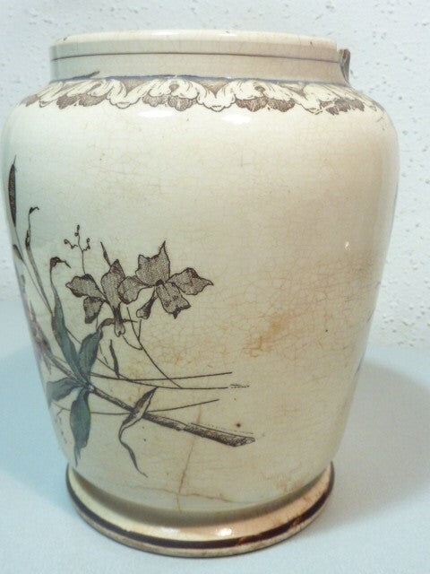 pot a prunes céramique faïence A. H. ANNABURG- GERMANY -  1874 - 1923 pflaumen