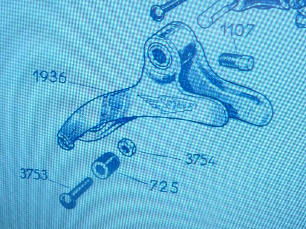 ✨NOS 1 vis SIMPLEX 1107 velo vintage old bike dérailleur fourchette ancien stock