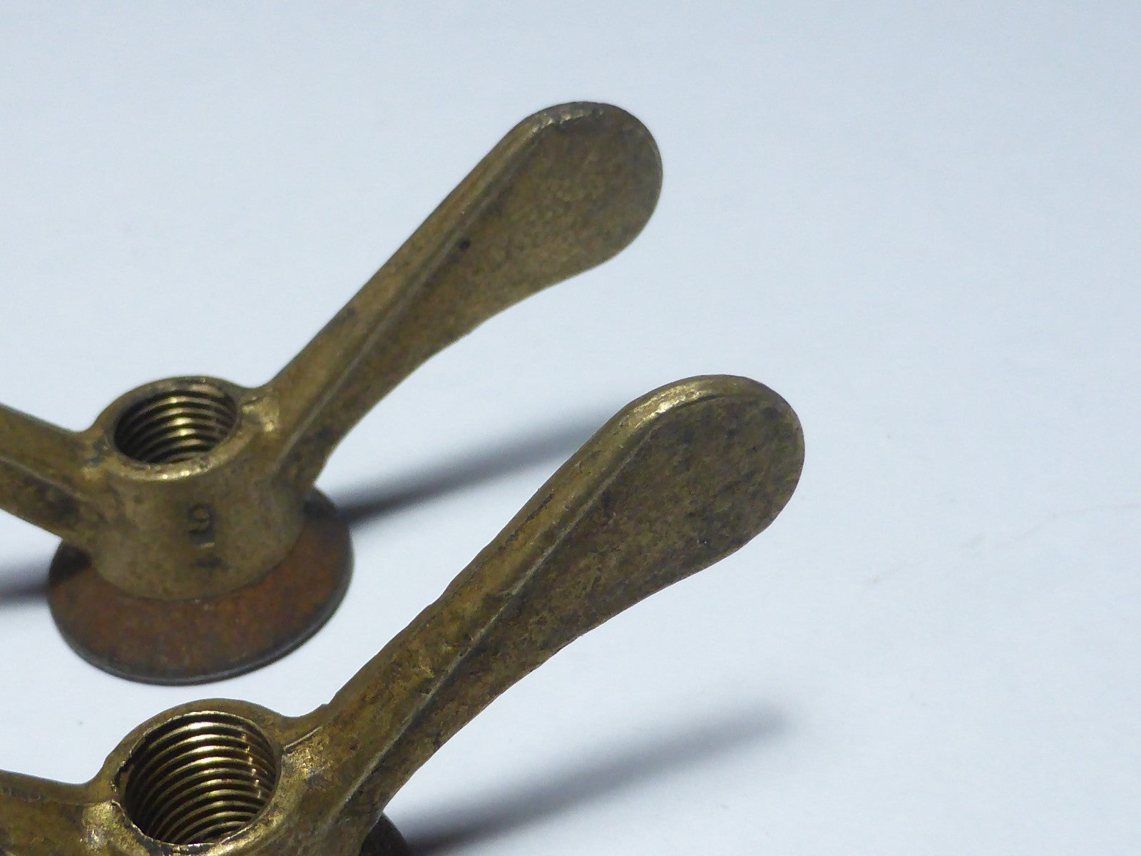 ✨ 2 Écrous Papillon Vélo Ancien laiton  Wing Nuts 9 mm Vintage✨