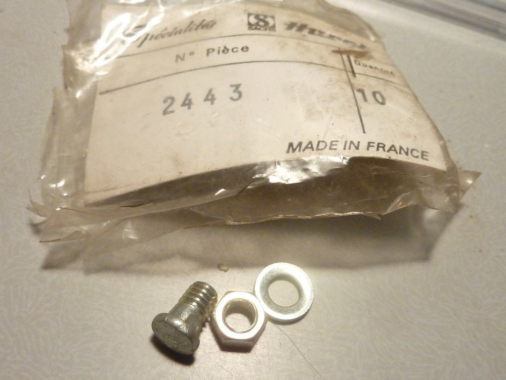 ✨ NOS Huret Ref 2443 – Vis, Rondelle & Écrou Dérailleur Vintage – ECO ✨