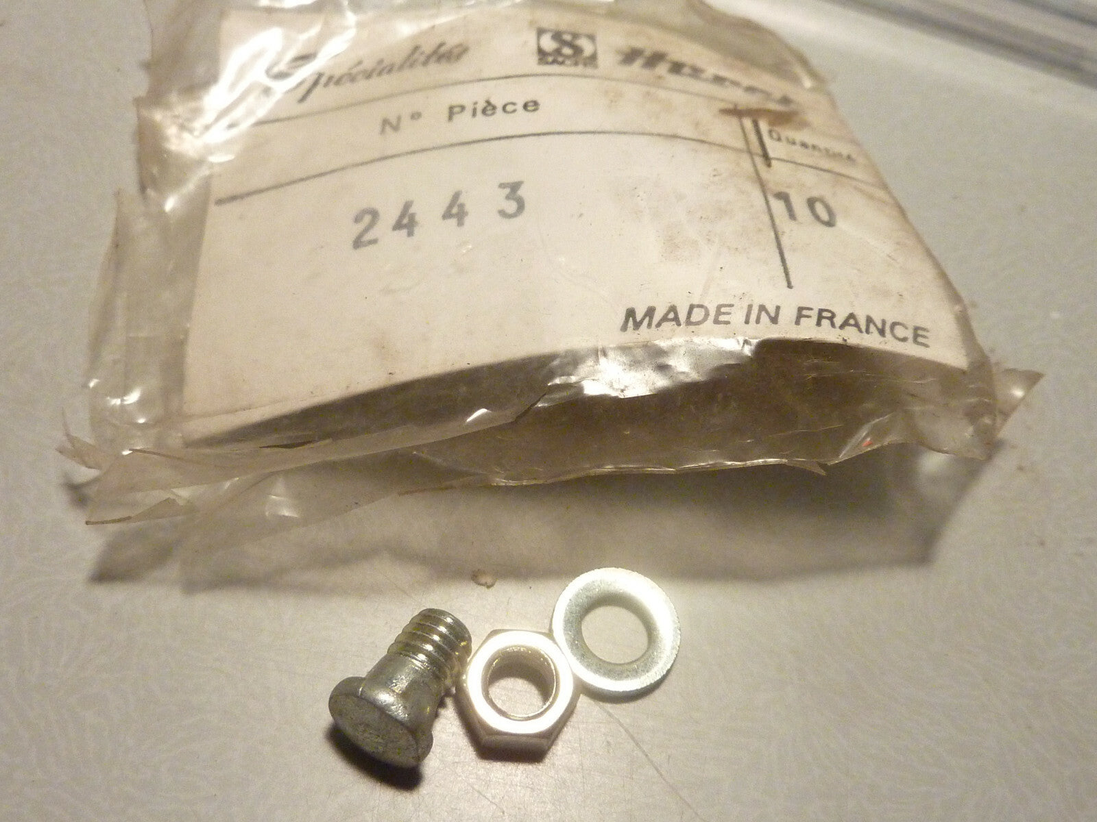✨ NOS Huret Ref 2443 – Vis, Rondelle & Écrou Dérailleur Vintage – ECO ✨