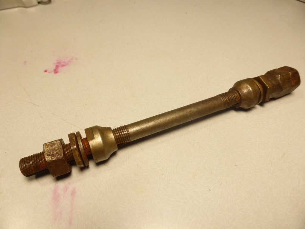 ancien axe velo cyclo  9.5x1.00 mm longueur 165 mm vintage