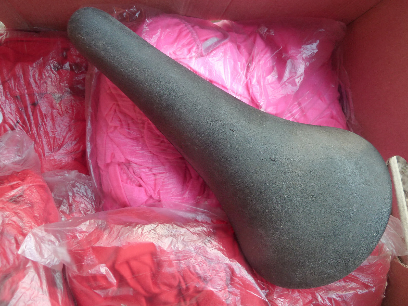 ✨ NOS Couvre-selle en polyester housse protege selle velo vintage rose✨